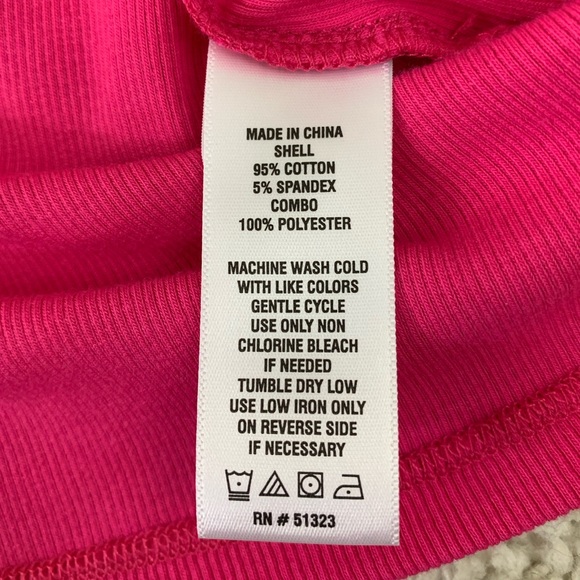 CeCe Pink Ruffle Sleeve Ribbed Tank Top - Picture 9 of 9